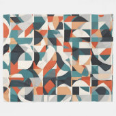 Abstrakte moderne Kunst Fleecedecke (Vorderseite (Horizontal))