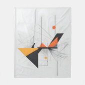 Abstrakte moderne Kunst Fleecedecke (Vorderseite)