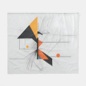 Abstrakte moderne Kunst Fleecedecke (Vorderseite (Horizontal))