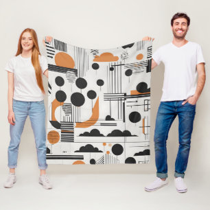 Abstrakte moderne Kunst Fleecedecke