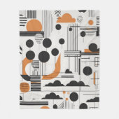 Abstrakte moderne Kunst Fleecedecke (Vorderseite)