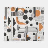 Abstrakte moderne Kunst Fleecedecke (Vorderseite (Horizontal))