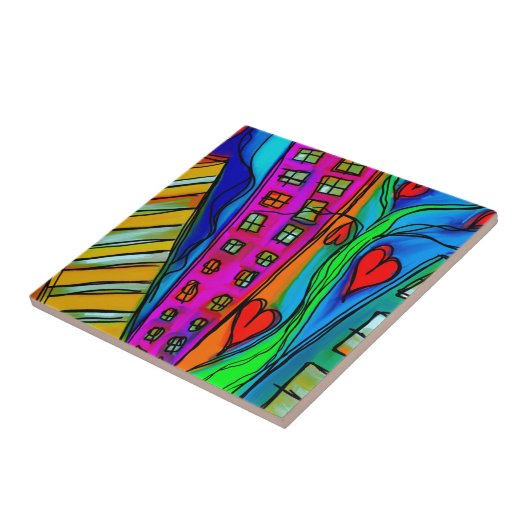 Abstrakte Moderne Kunst Fliese (Seite)