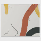 Abstrakte Moderne Kunst Geschenkpapier (Flach)