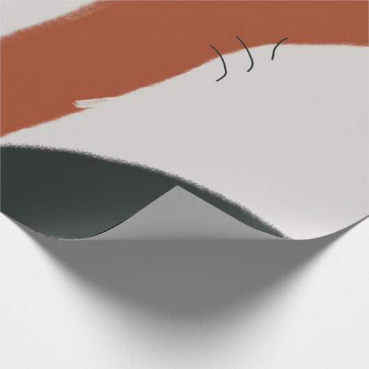 Abstrakte Moderne Kunst Geschenkpapier (Ecke)