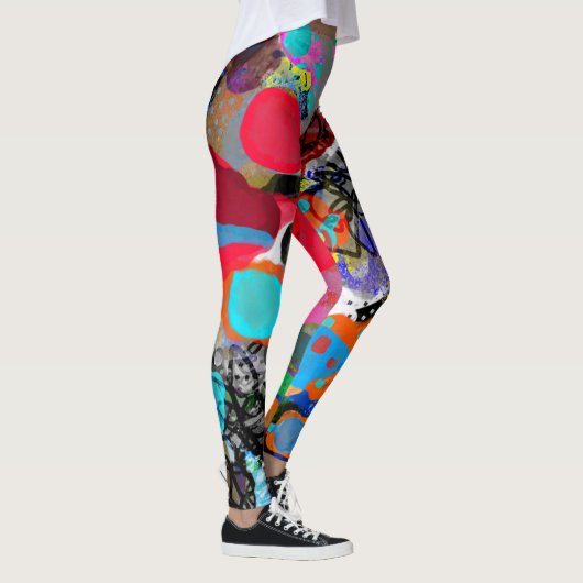 Abstrakte moderne Kunst Leggings (Rechts)