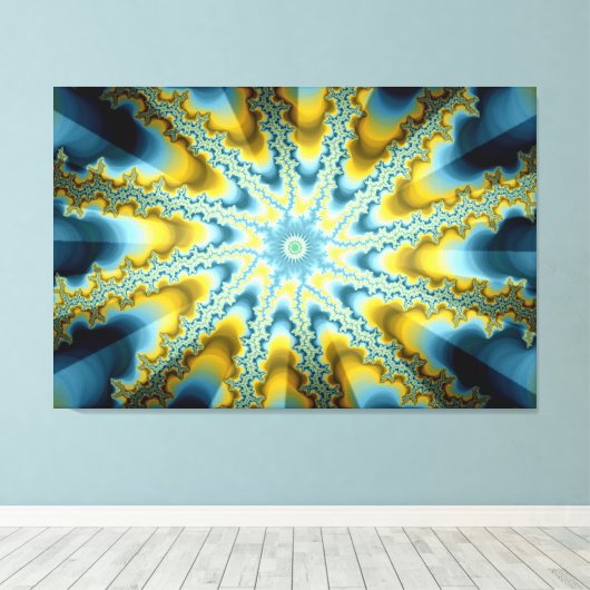 Abstrakte Moderne Kunst Leinwanddruck (Insitu (Holzboden))