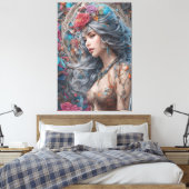 abstrakte moderne Kunst Leinwanddruck (Insitu (Schlafzimmer))