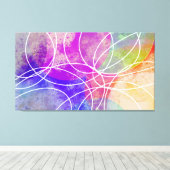 Abstrakte Moderne Kunst Leinwanddruck (Insitu (Holzboden))