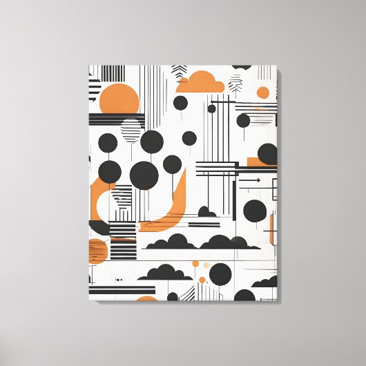 Abstrakte moderne Kunst Leinwanddruck (Vorderseite)
