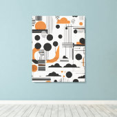 Abstrakte moderne Kunst Leinwanddruck (Insitu (Holzboden))