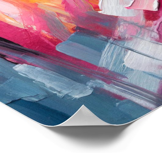 Abstrakte Moderne Kunst Poster (Ecke)