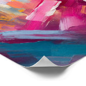 Abstrakte Moderne Kunst Poster (Ecke)