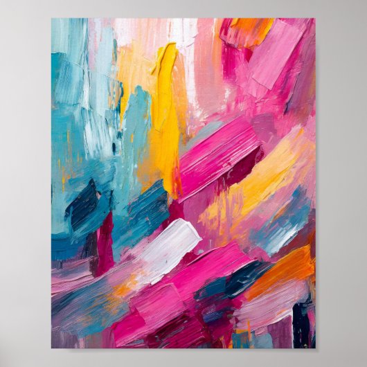 Abstrakte Moderne Kunst Poster (Vorne)