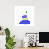 abstrakte moderne Kunst Poster (Heimbüro)