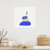 abstrakte moderne Kunst Poster (Küche)