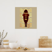 Abstrakte moderne Kunst Poster (Küche)