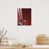 Abstrakte Moderne Kunst Poster (Küche)