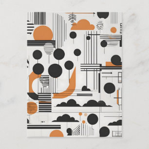 Abstrakte moderne Kunst Postkarte