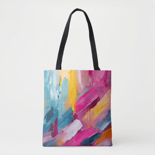 Abstrakte Moderne Kunst Tasche (Vorderseite)