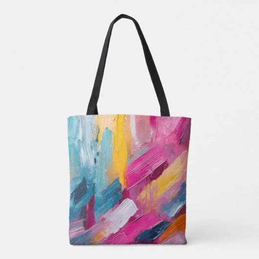 Abstrakte Moderne Kunst Tasche (Rückseite)
