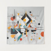 Abstrakte moderne Kunst Wandteppich (Vorderseite (Horizontal))