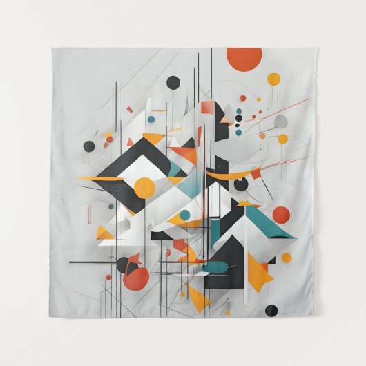 Abstrakte moderne Kunst Wandteppich (Vorderseite)