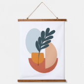 Abstrakte Moderne Kunst Wandteppich Mit Holzrahmen (Vorderseite)