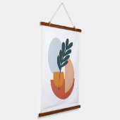 Abstrakte Moderne Kunst Wandteppich Mit Holzrahmen (Gewinkelt)