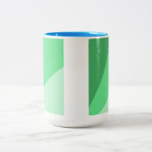 abstrakte moderne Kunst Zweifarbige Tasse (Mittel)