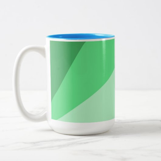 abstrakte moderne Kunst Zweifarbige Tasse (Links)