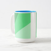 abstrakte moderne Kunst Zweifarbige Tasse (Vorderseite Links)