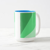 abstrakte moderne Kunst Zweifarbige Tasse (VorderseiteRechts)