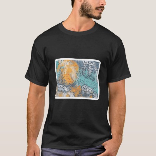 abstrakte moderne Landschaft T-Shirt (Vorderseite)