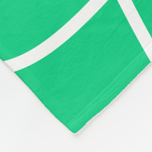 Abstrakte moderne Linienführung Kunst in Grün | NI Fleecedecke (Ecke)