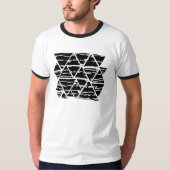 abstrakte, moderne Linienkunst T-Shirt (Vorderseite)