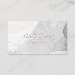 Abstrakte moderne Makeup Artist Wasserfarben Forme Visitenkarte