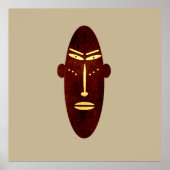 abstrakte moderne Maske Poster (Vorne)