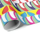 Abstrakte, moderne Minimalistische Farbgebung Geschenkpapier (Rolleneckpunkt)