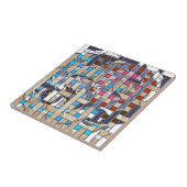 Abstrakte moderne minimalistische Kunstlandschaft Fliese (Seite)