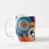 Abstrakte moderne minimalistische Kunstlandschaft Kaffeetasse (Links)