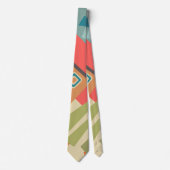 Abstrakte moderne minimalistische Kunstlandschaft Krawatte (Vorderseite)