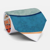 Abstrakte moderne minimalistische Kunstlandschaft Krawatte (Gerollt)