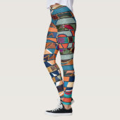 Abstrakte moderne minimalistische Kunstlandschaft Leggings (Links)