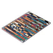 Abstrakte moderne minimalistische Kunstlandschaft Notizblock (Linke Seite)