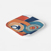 Abstrakte moderne minimalistische Kunstlandschaft Pappteller (Gewinkelt)