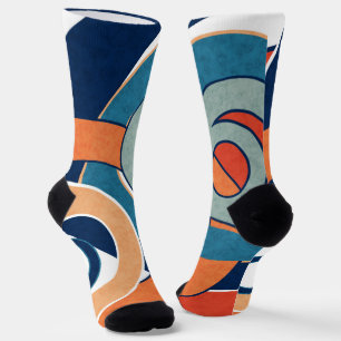Abstrakte moderne minimalistische Kunstlandschaft Socken