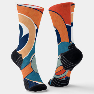 Abstrakte moderne minimalistische Kunstlandschaft Socken