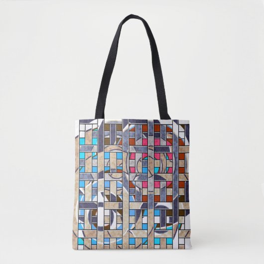Abstrakte moderne minimalistische Kunstlandschaft Tasche (Vorderseite)