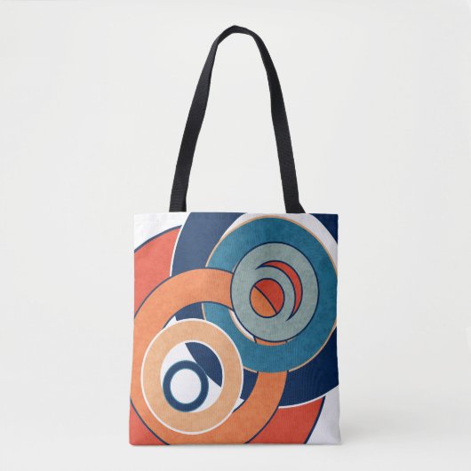 Abstrakte moderne minimalistische Kunstlandschaft Tasche (Vorderseite)